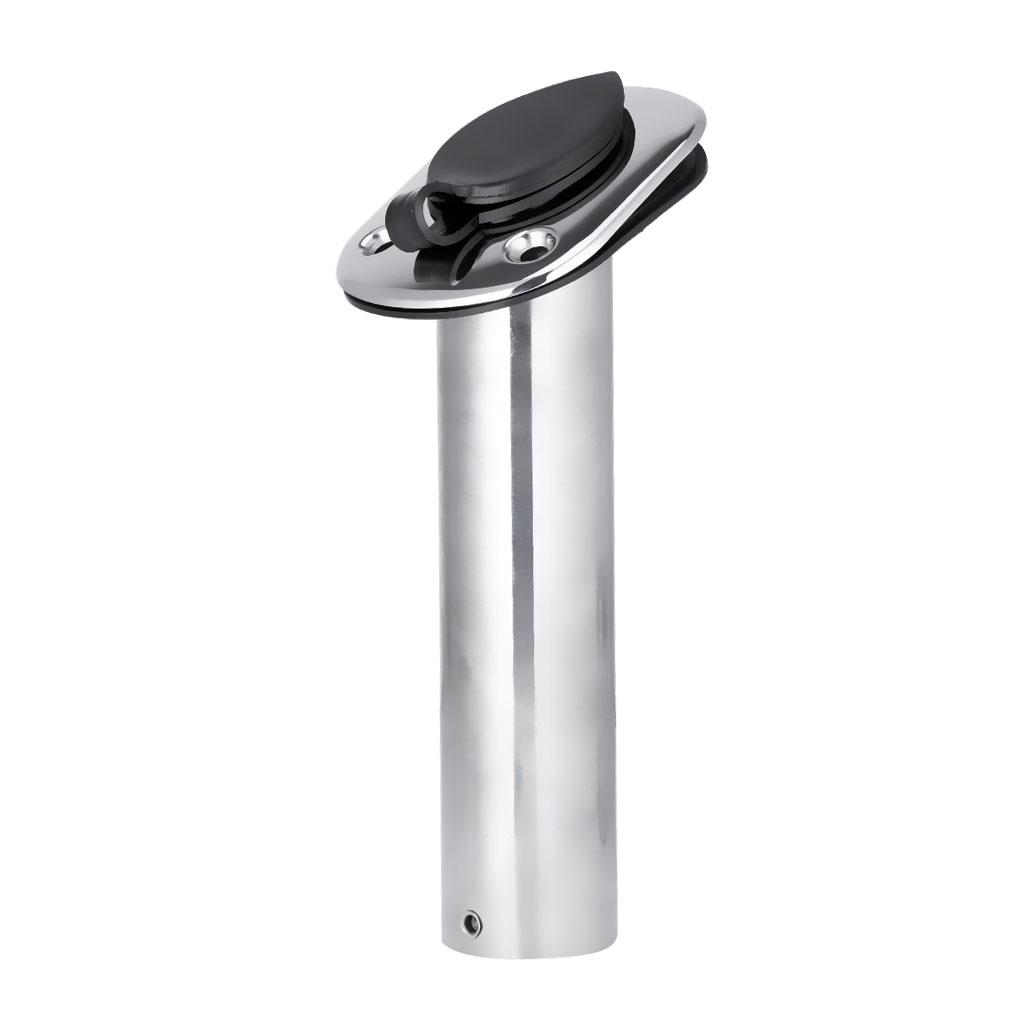 3Pcs Stainless Steel Kayak Marine Boat Fishing Rod Holder 30 Degree Bracket