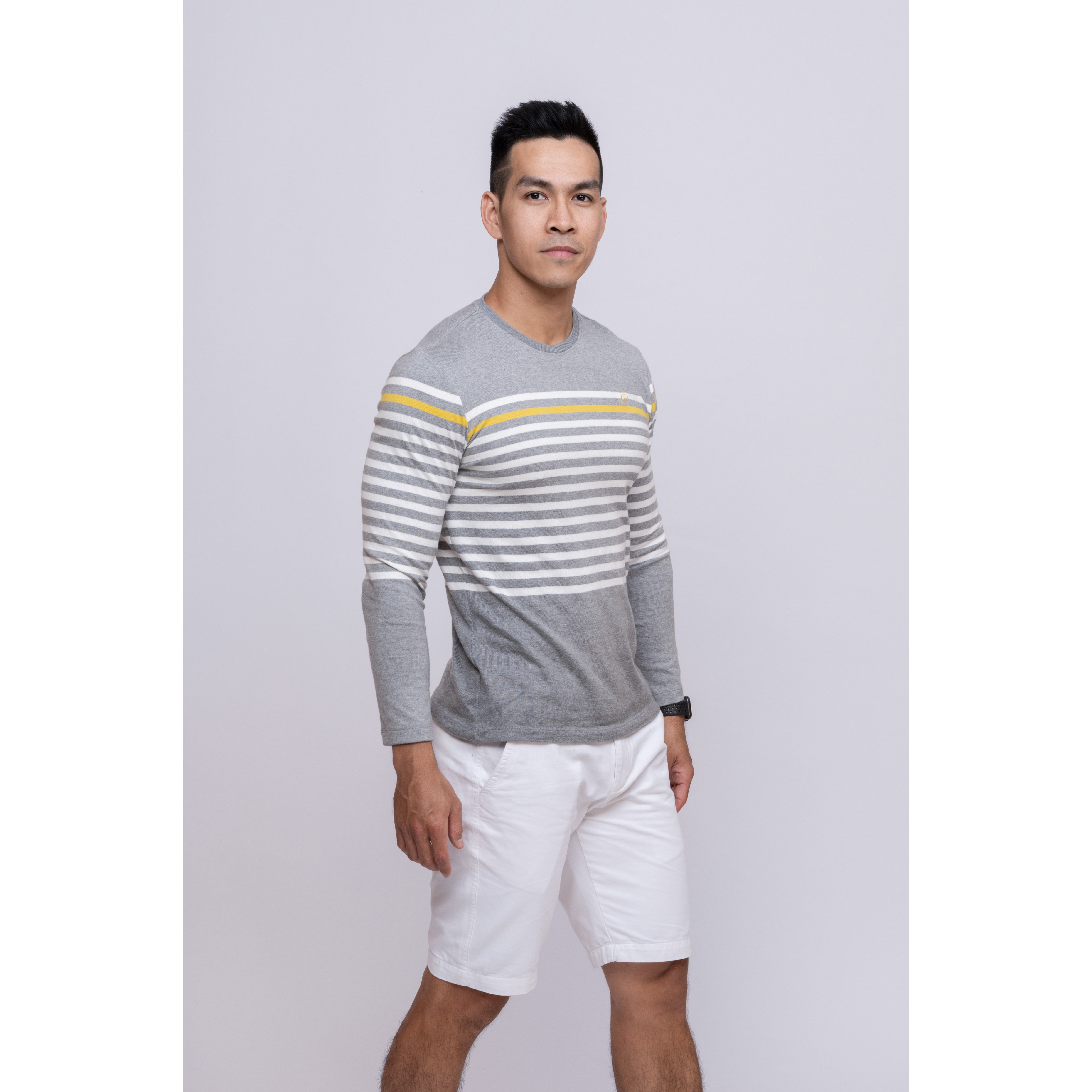 Áo thun dài tay chất cotton phong cách trẻ trung thương hiệu Fezzio