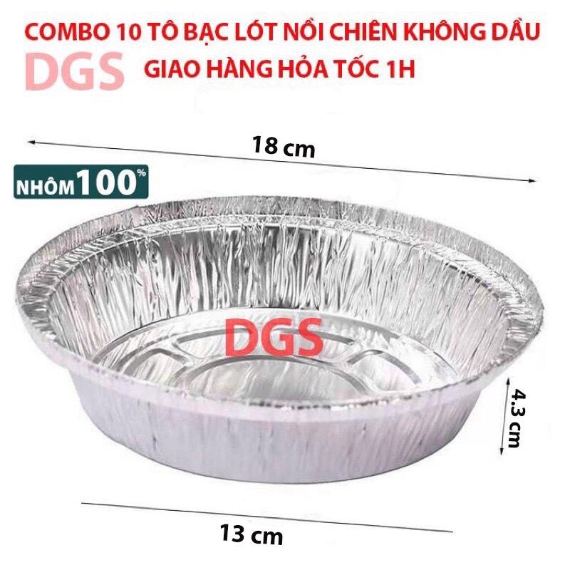 Khay giấy bạc lót nồi chiên không dầu (30 cái)