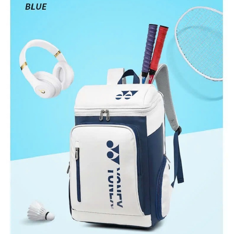 Balo thể thao chống nước Tennis Badminton Pickleball Yonnex, Túi Đựng Vợt giày Sport Bag 47*19*31CM balo du lịch đi học đi chơi