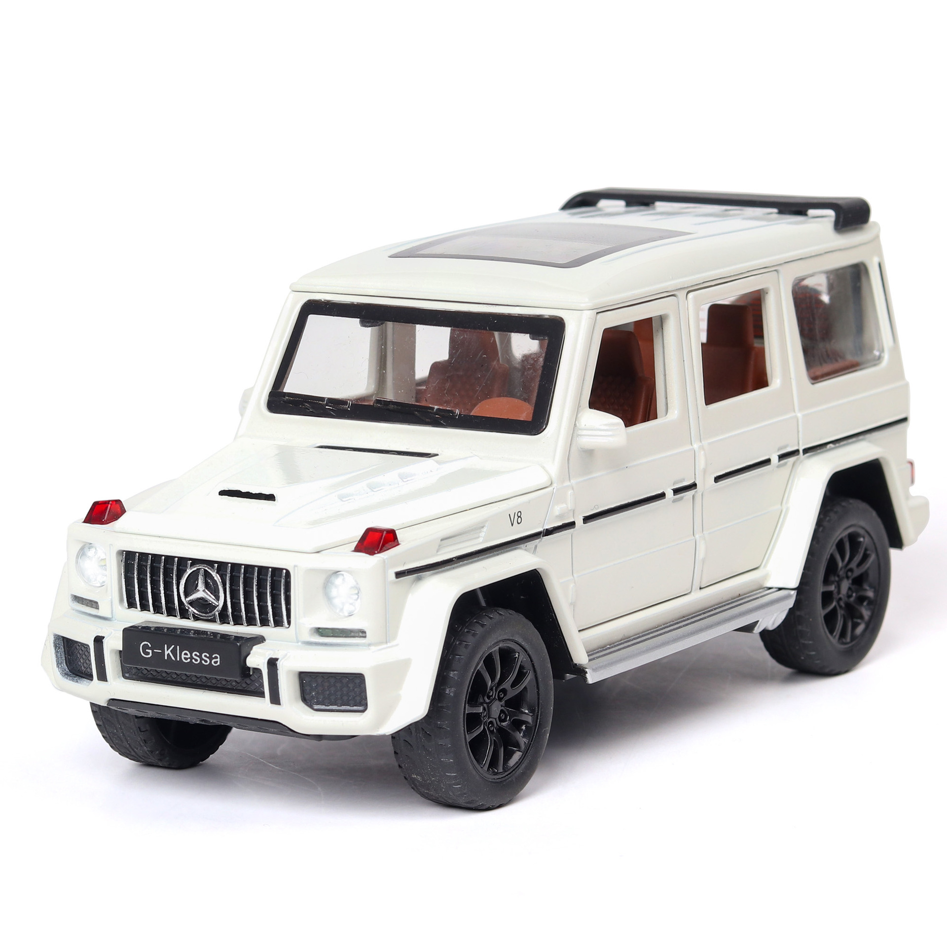 Xe ô tô mô hình Merc Benz AMG G63 tỉ lệ 1:32 chất liệu hợp kim cao cấp, có đèn và âm thanh