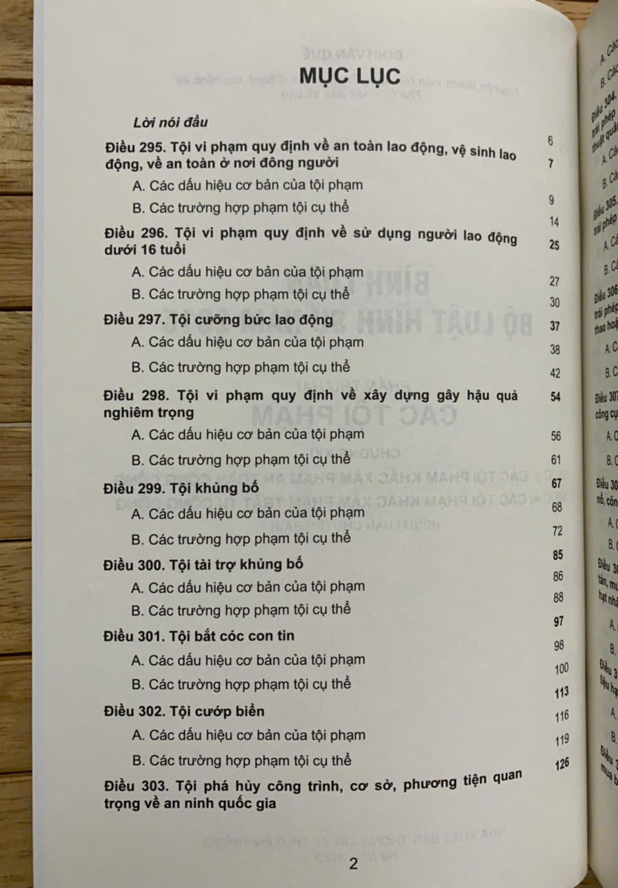 Bình luận Bộ luật Hình sự năm 2015 (Phần thứ hai – Các tội phạm), Chương XXI, Mục 3, 4: Các tội phạm khác xâm pham an toàn, trật tự công cộng