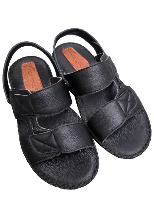 Giày Sandal Nam Da Bò TIẾN CÔNG Hai Quai TCF10440