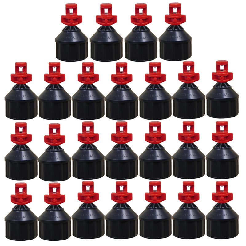 Bộ 25 cái béc tưới cây Fan 360 độ Red FNPT