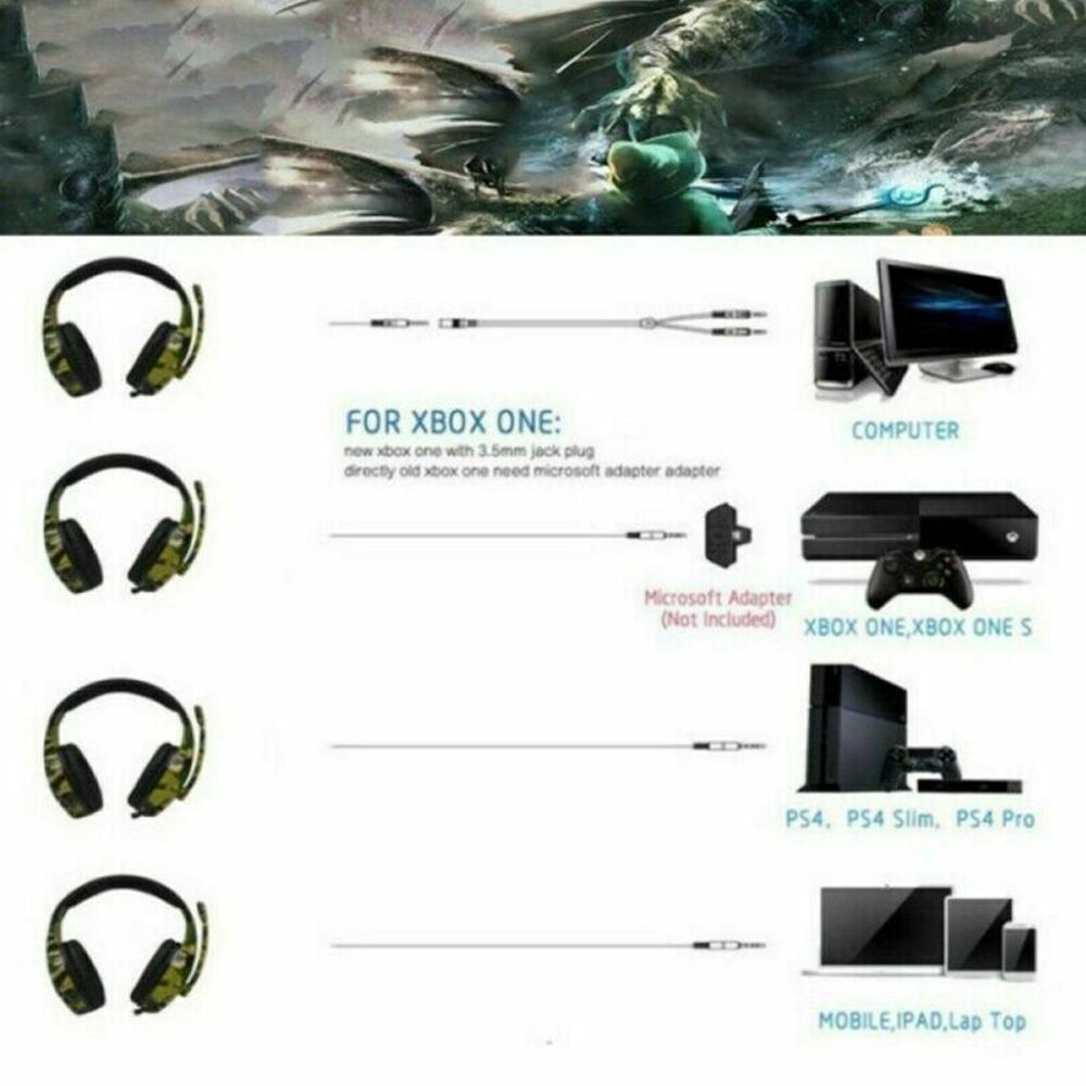 Travor Game Tai Nghe Âm Thanh Vòm Tai Nghe Có Dây Kèm Mic Chơi Game Đầu Headphone Cho Laptop Máy Tính Bảng Máy Tính Game Thủ