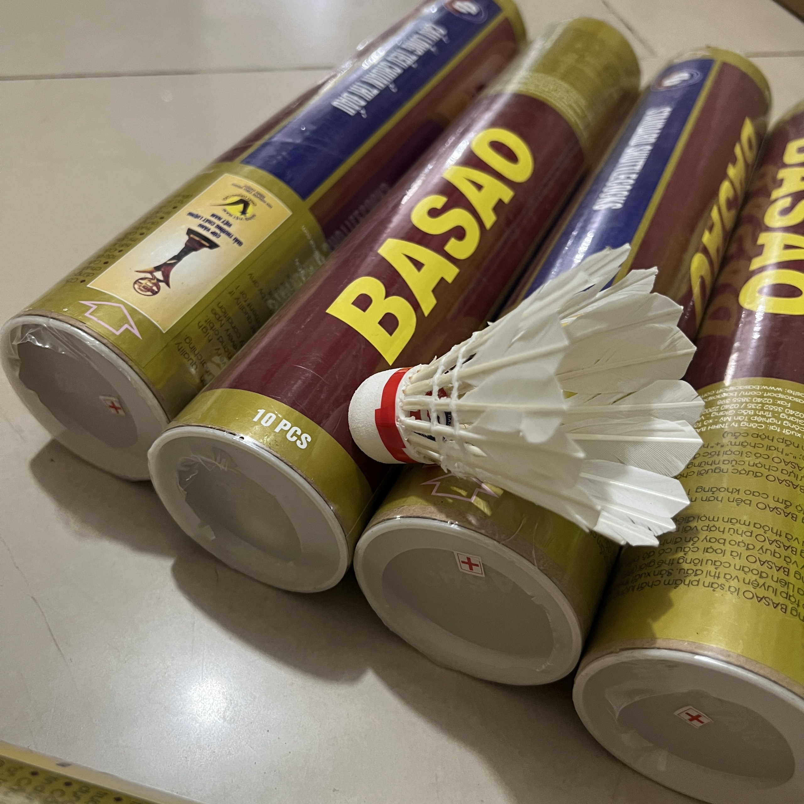 Hộp 10 quả cầu lông 3sao tập luyện, quả cầu lông rèn luyện sức khỏe tại nhà giá rẻ