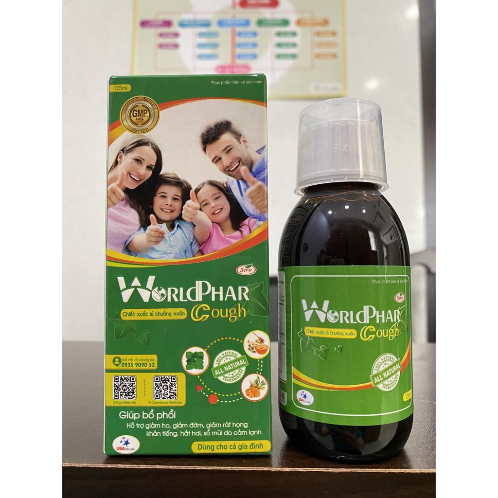 TPBVSK Siro ho WorldPhar Cough Lọ 125ml- Hộp 20 ống x 10ml