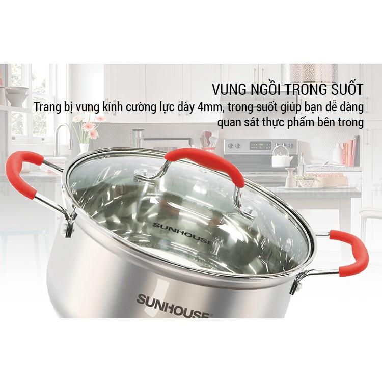Bộ nồi inox 5 đáy SUNHOUSE SHG2503MSD