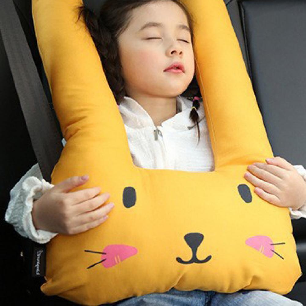Phụ Kiện Xe Hơi Cổ Gối Di Động Thoải Mái PP Cotton Hoạt Hình Dễ Thương Họa Tiết Ô Tô Sang Trọng Gối Tựa Đầu Cho Trẻ Em