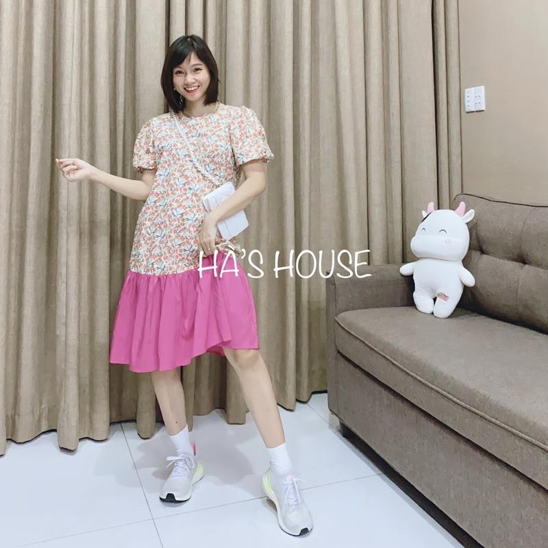 Đầm babydoll phối màu dễ thương