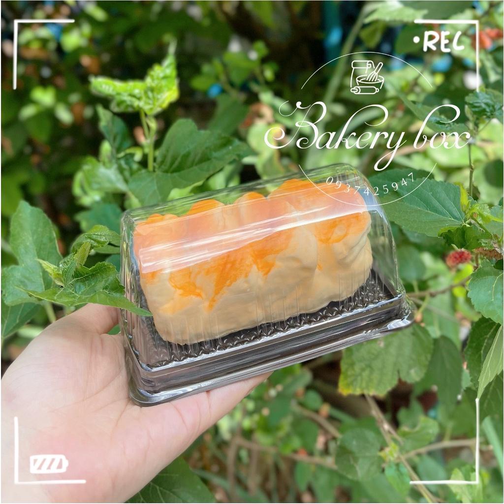 100 Hộp B029 Đựng Bánh Red Velvet - Bông Lan Cuộn Lát Nhỏ - Tiramisu