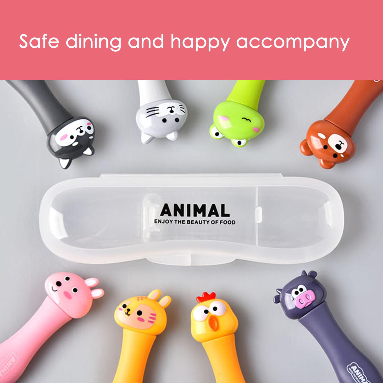 Thìa Muỗng Trẻ Em Thép Không Gỉ Hoạt Tiết Hoạt Hình Dễ Thương