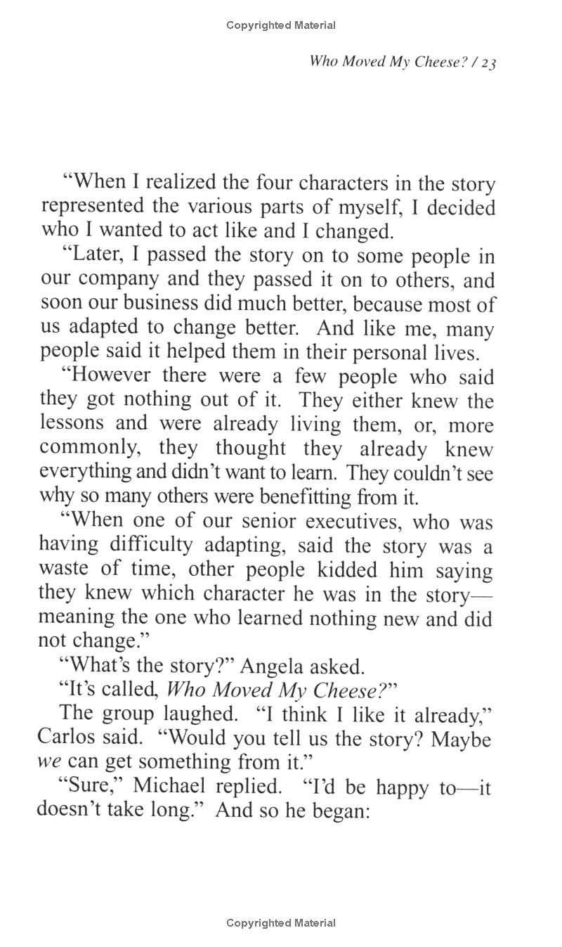 Sách ngoại văn: Who Moved My Cheese?: An Amazing Way to Deal with Change in Your Work and in Your Life