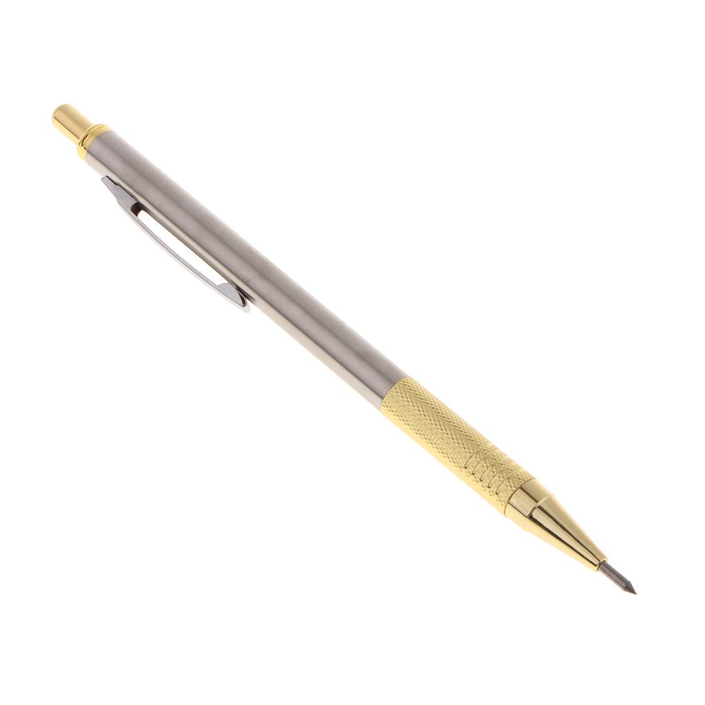 2xTungsten Carbide Scriber Pen Engraving Tool for Metal Glass Ceramic 2 gold