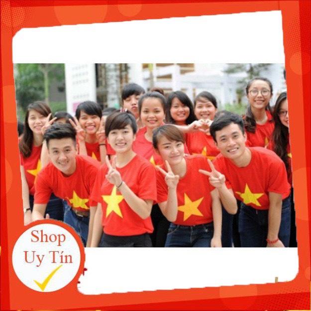 Áo thun cờ đỏ sao vàng Việt Nam unisex nam nữ đủ size M L XL XXL