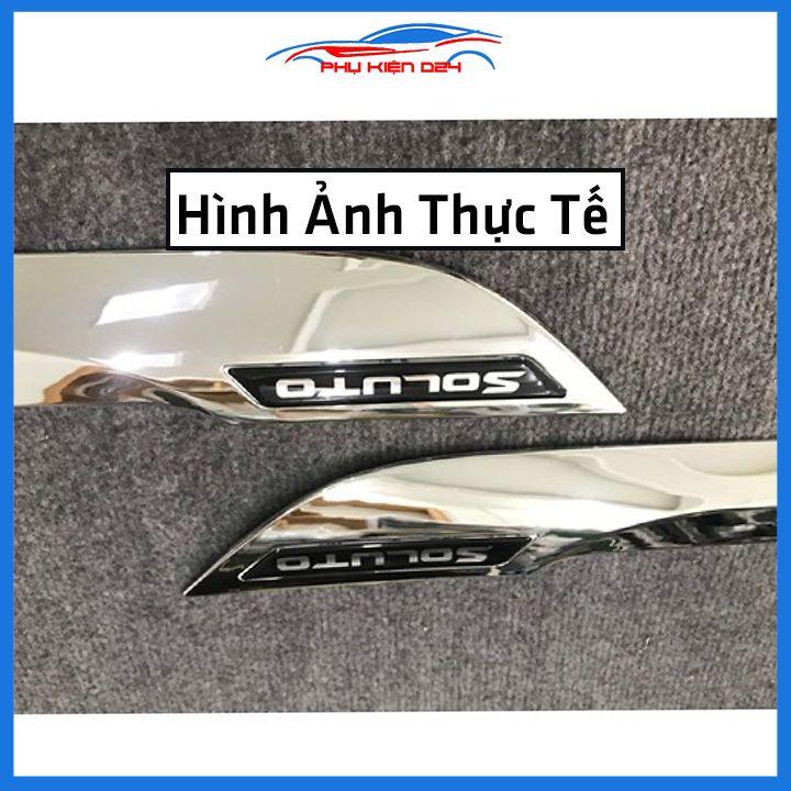 Bộ ốp nẹp sườn Soluto 2019-2020-2021-2022 mạ crom trang trí làm đẹp xe