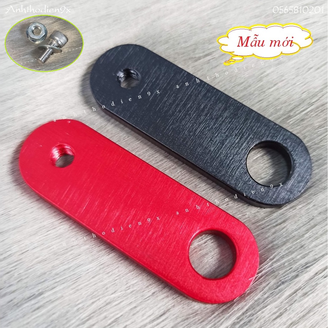 Mẫu mới Pát Nhôm CNC Chân Gương Lắp Trợ Sáng, Camera, Phụ Kiện Nhỏ