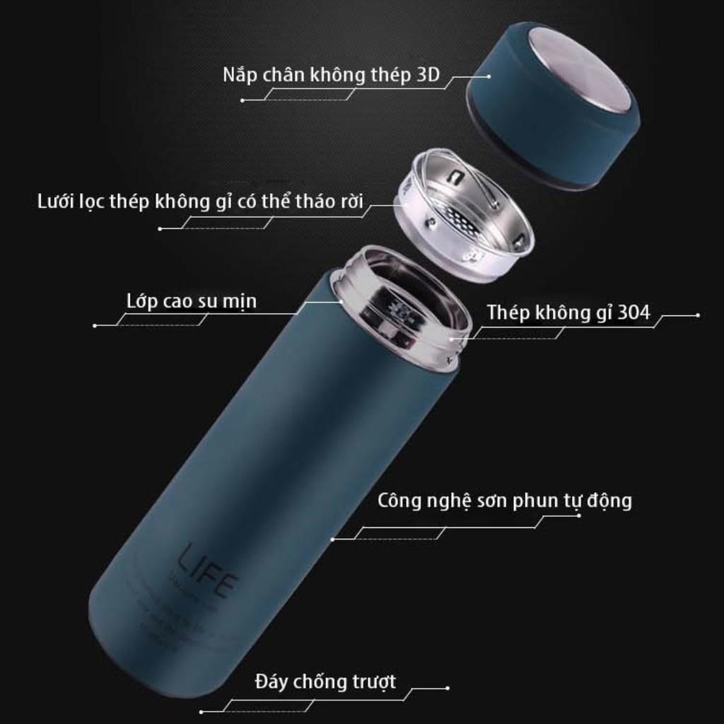 BÌNH GIỮ NHIỆT LIFE 500ML RUỘT INOX ĐỦ MÀU