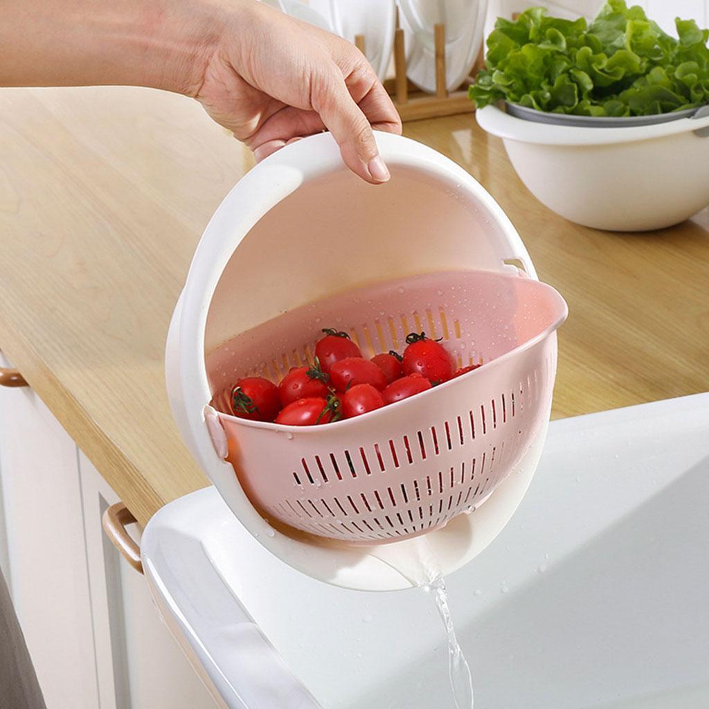 Basket Bowl Rice Washing Vegetables  Gadget
