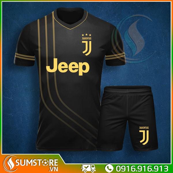 Bộ bóng đá Juventus Đen - Đồ đá banh Cực Chất 2019
