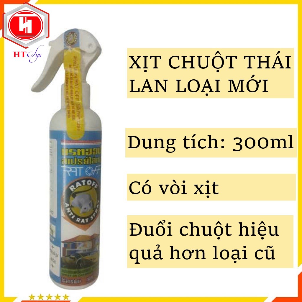 Chai Xịt Đuổi Chuột Thái Lan, Loại Mới Có Vòi Xịt, An Toàn Và Hiệu Quả Hơn - Hàng Nhập Khẩu