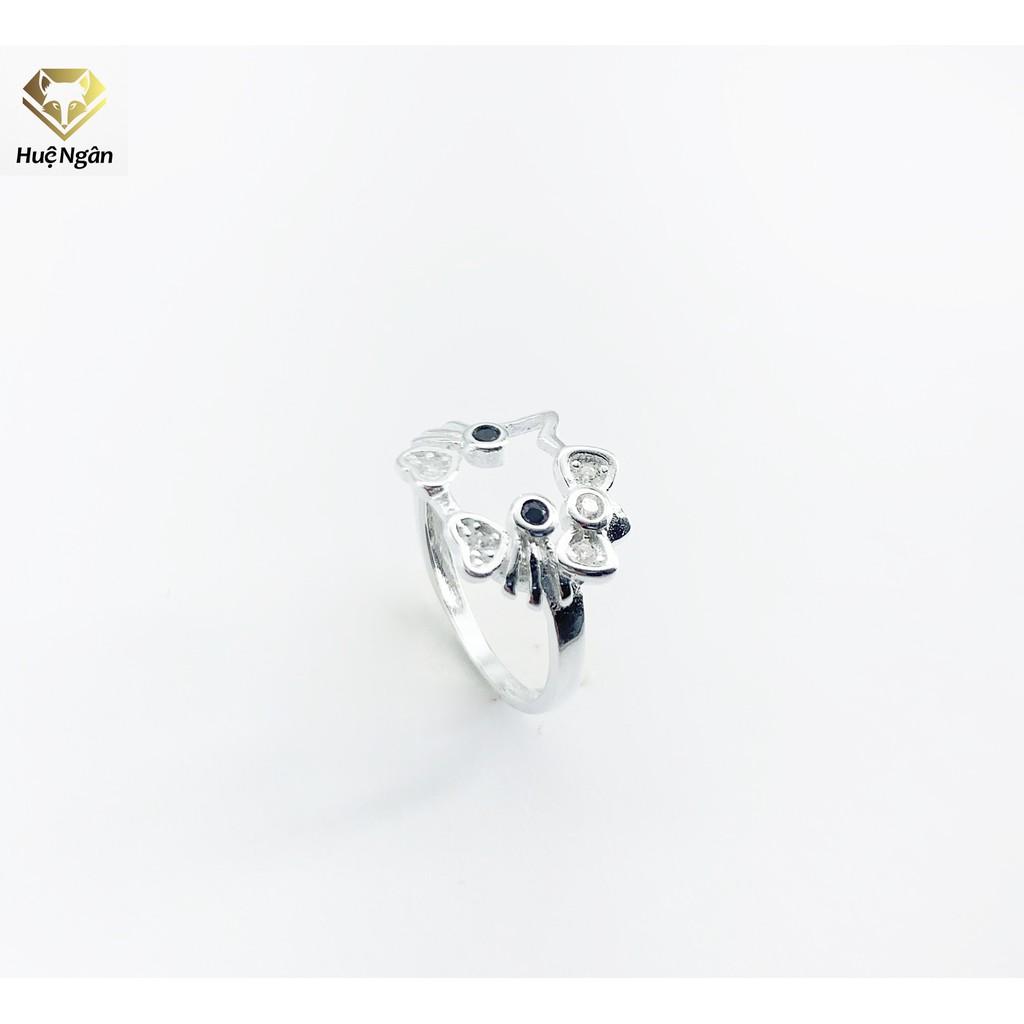 Nhẫn bạc Ý 925 Huệ Ngân - Mèo KITTY RYR140009