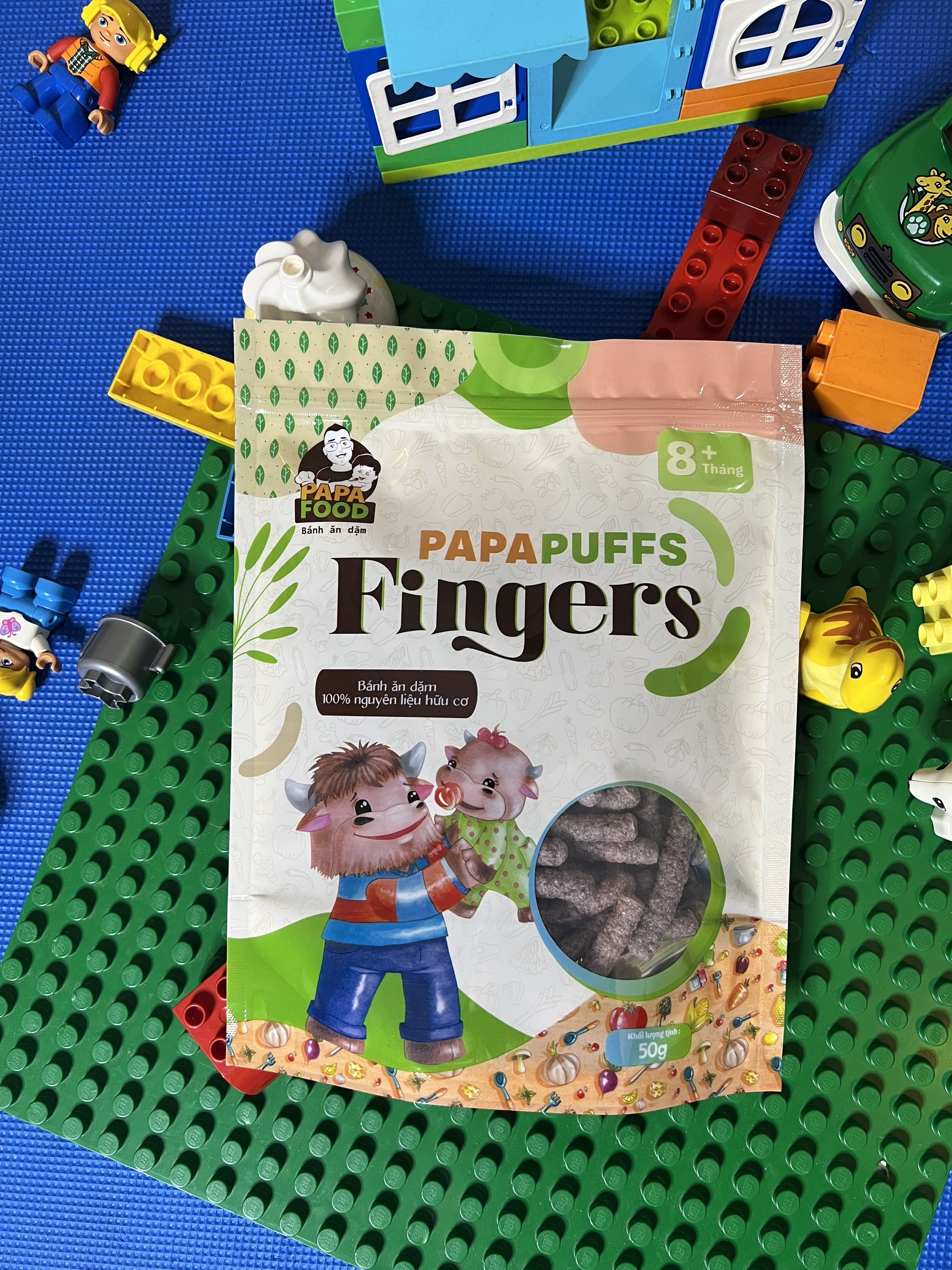 Bánh ăn dặm PAPAFOOD PAPAPUFFS FINGERS - 100% Nguyên Liệu Hữu Cơ