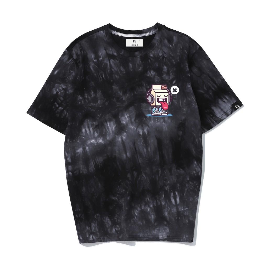 Áo Thun Unisex Loang Màu Hộp Sữa - Milk