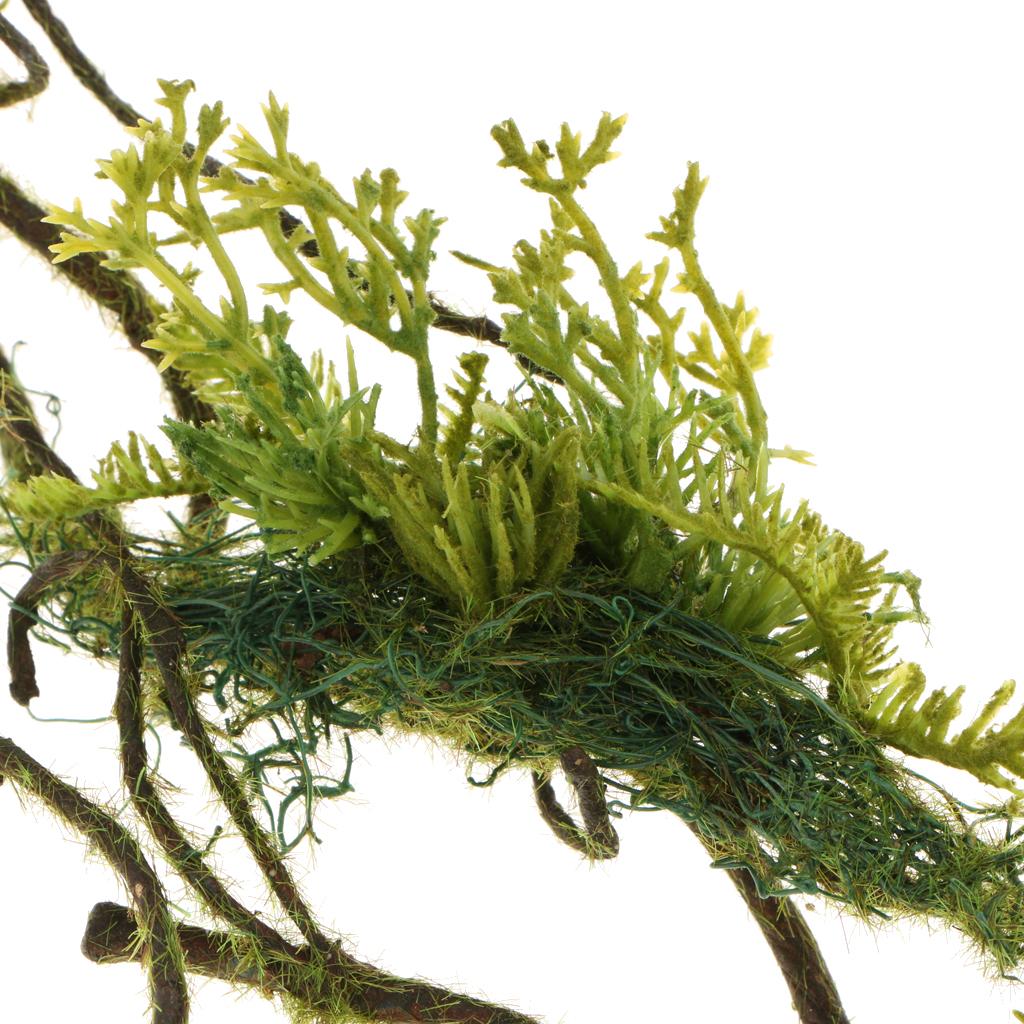 Artificial Hanging Fern Leaf Green Vine Plants Panel Garland Wall Decoration