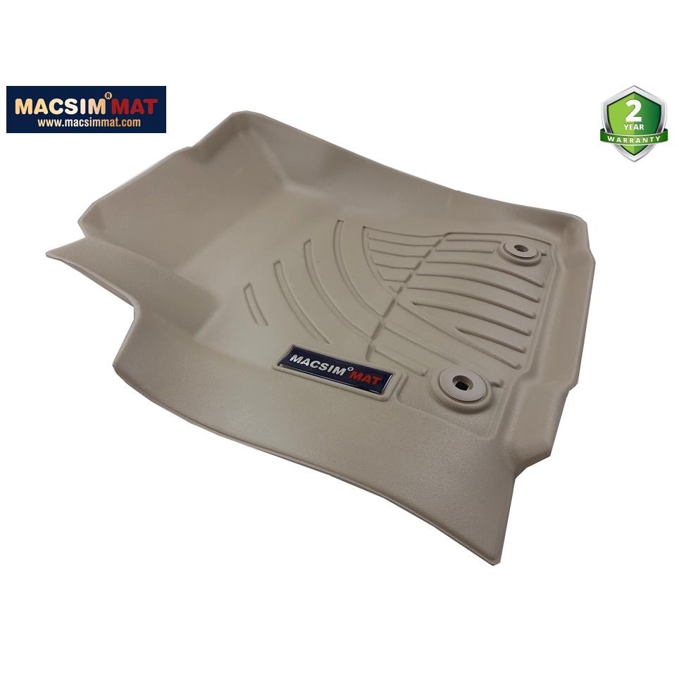 Thảm lót sàn xe ô tô Toyota Fortuner 2008-2015 Nhãn hiệu Macsim chất liệu nhựa TPV cao cấp màu đen, màu be - 3