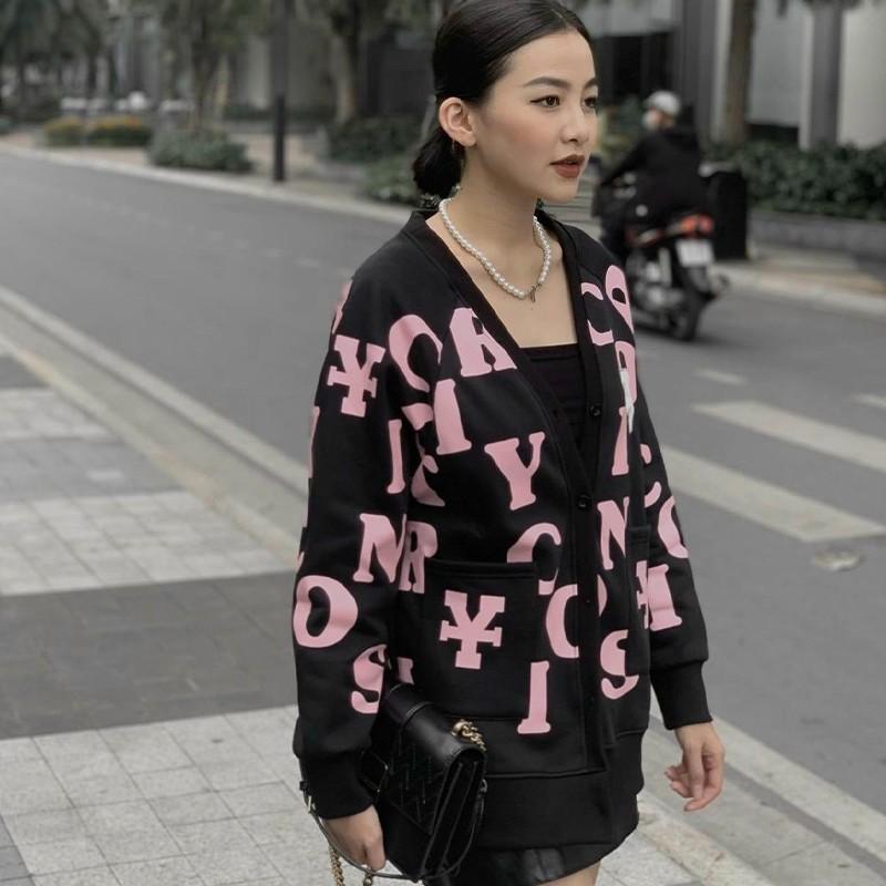 Áo Khoác Cardigan Thun PE THIFU FASHION Chống Nắng In Chữ Nón 2 Lớp Cho Nam Nữ Dưới 70 Kg