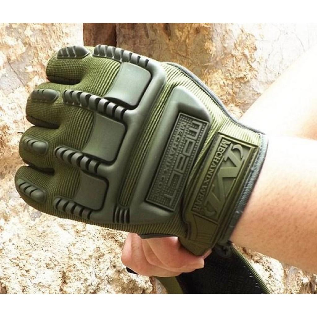 Găng tay xe máy cụt ngón - Đen