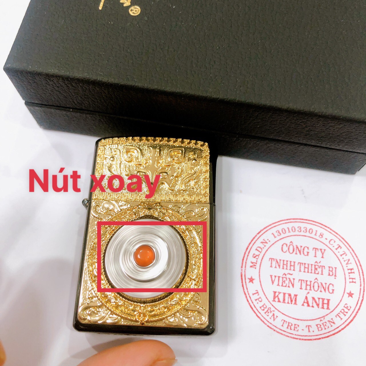 Bật lửa, hộp quẹt Chief đồng nguyên chất có Nút Xoay chủ đề 12 con giáp