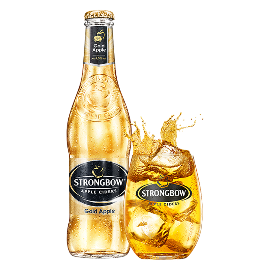 Nước Táo Lên Men Strongbow Gold 330ml Thùng 24 Chai