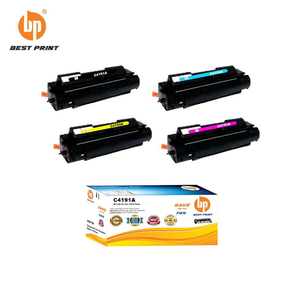 Hộp mực in BEST PRINT C4149A -C4150A - C4151A - C4152A dùng cho máy in HP Color Laser 8500, 8550 - HÀNG CHÍNH HÃNG