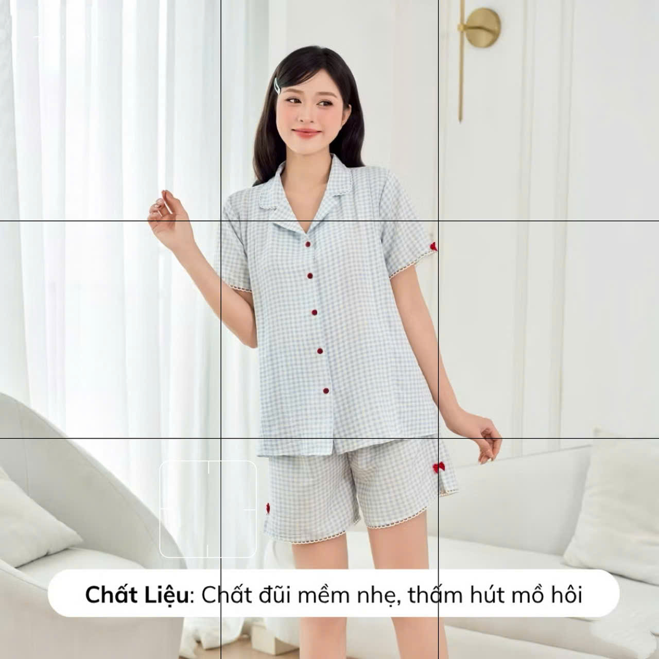 Bộ Đồ Bầu Đùi Chất Đũi Mát Mặc Hè Cho Mẹ Sau Sinh
