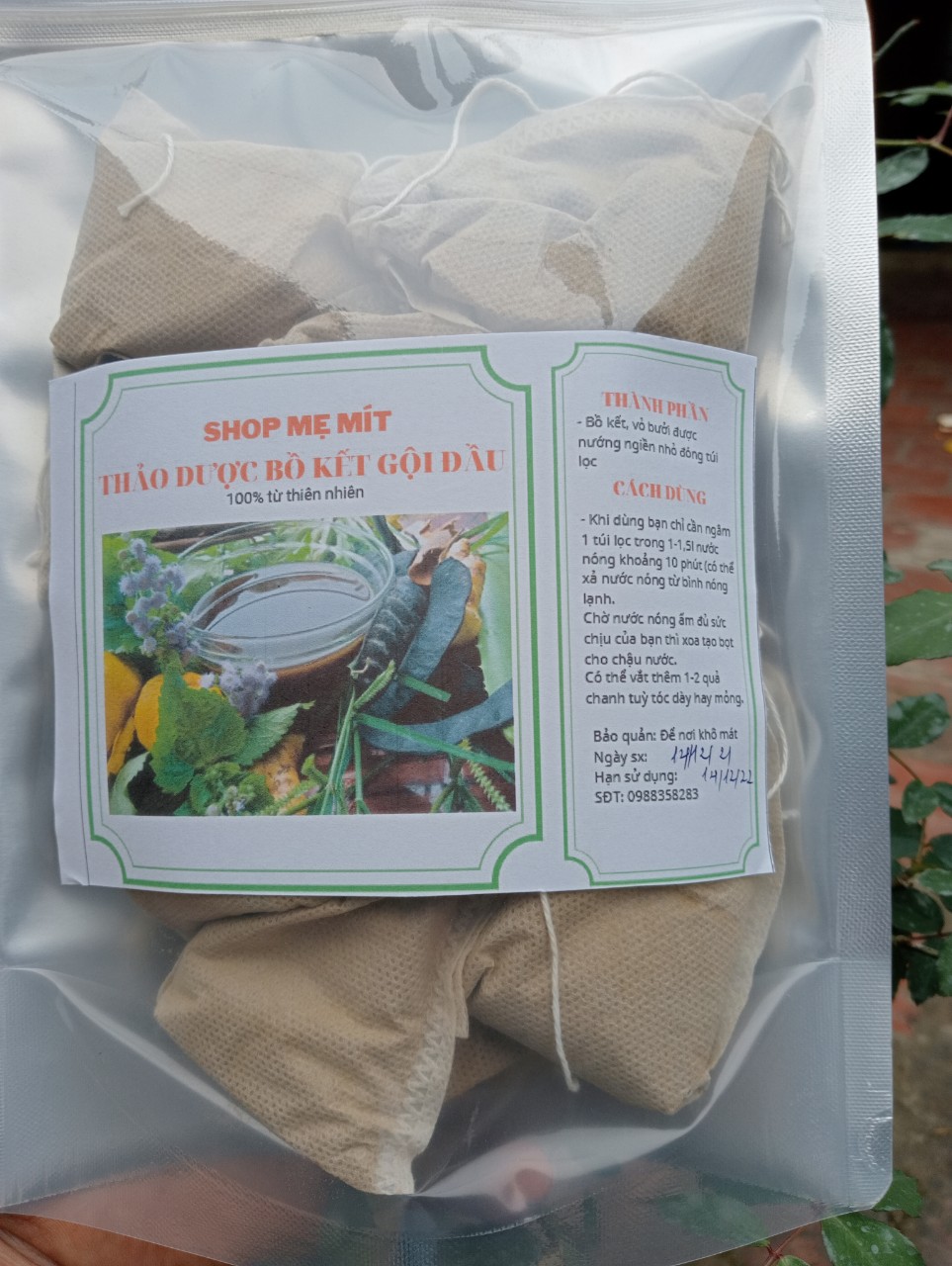 Túi Gội Đầu Thảo Dược Thiên Nhiên 20 gói