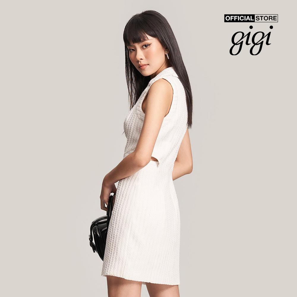 GIGI - Đầm mini sát nách cổ bẻ khoét eo nữ tính G2101D222180