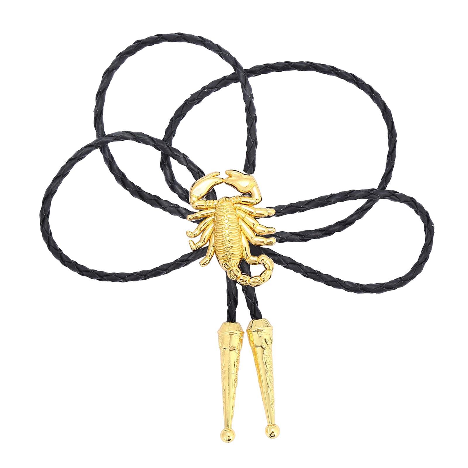 Alloy Bolo Tie Adjustable Costume Retro Style Rope Cowboy for Women Men