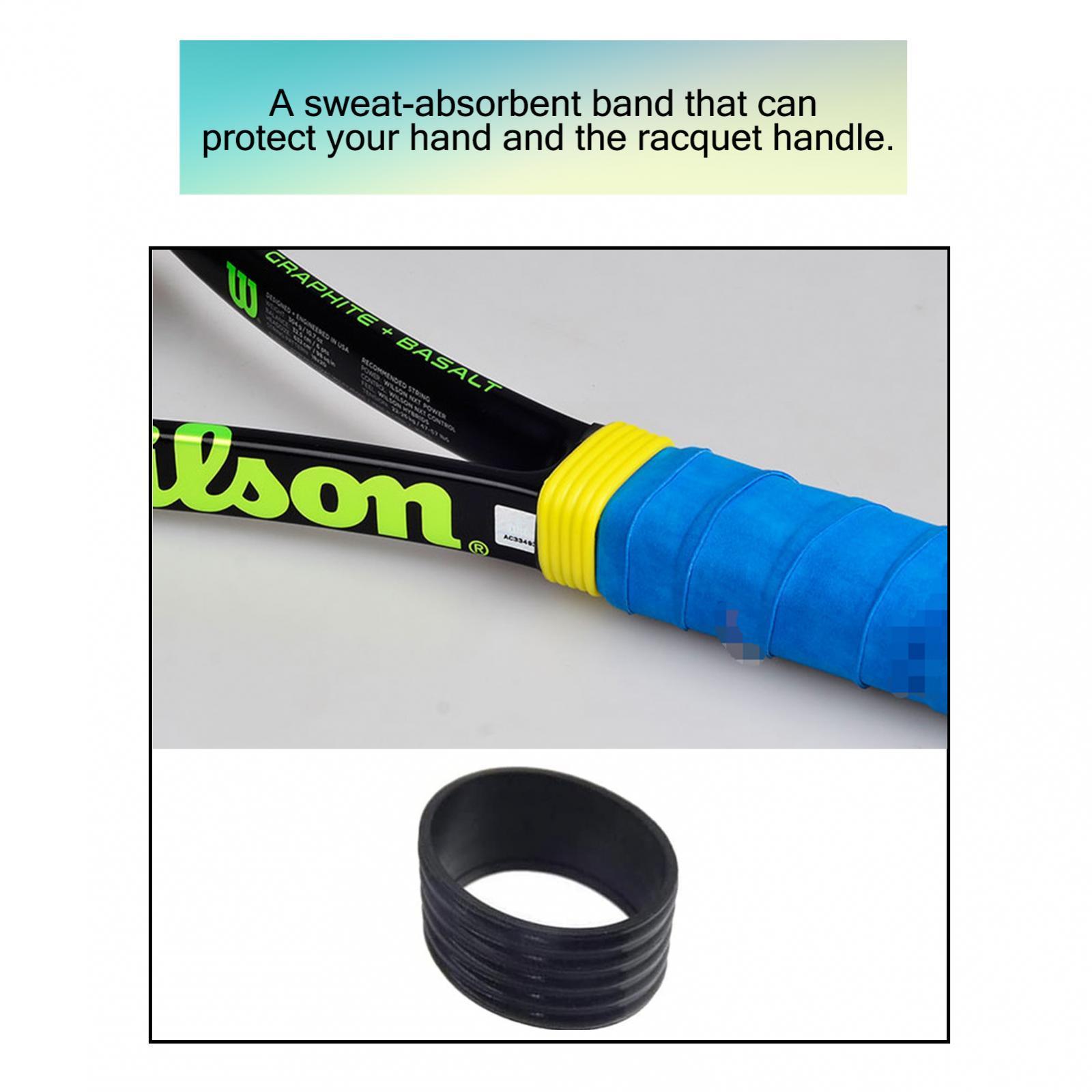 2x5 Tennis Racket Grip Packs Sweat Absorbing Badminton Grip Band Black