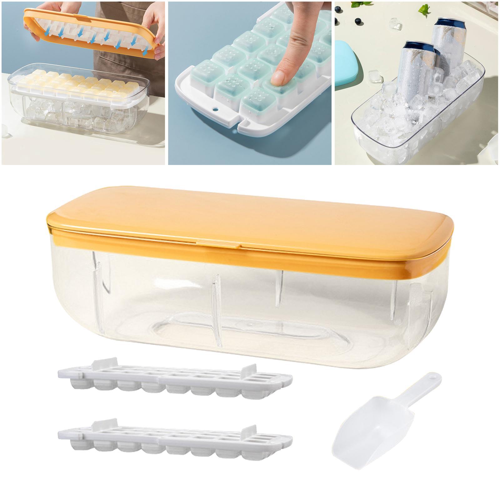Kitchen 24 Lattice Ice Cube Tray Ice Maker for Freezer Release Mold Quickly