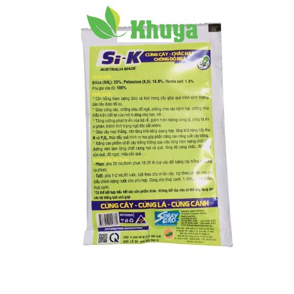 Phân bón Si K gói 25ml nhập khẩu Úc giúp Cứng cây Chắc hạt