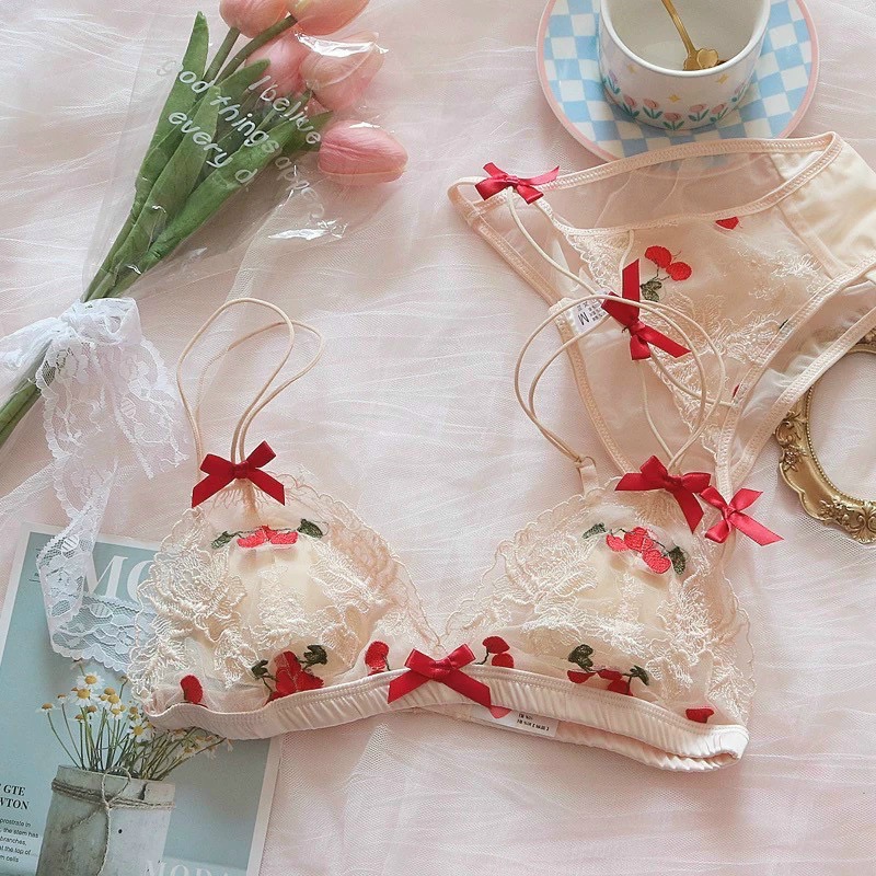 Sét ren mềm không gọng VB253 mút mỏng kiểu dáng sexy