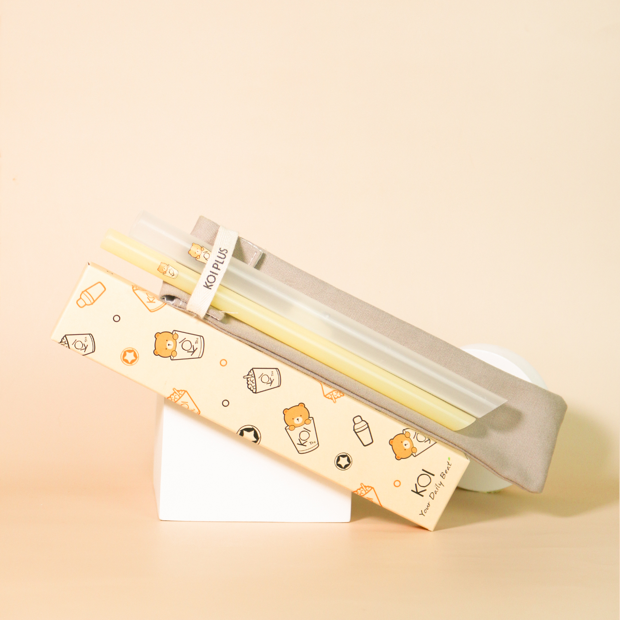 Bộ Ống Hút Nhựa KOI Thé / Set KOI Drinking Straw