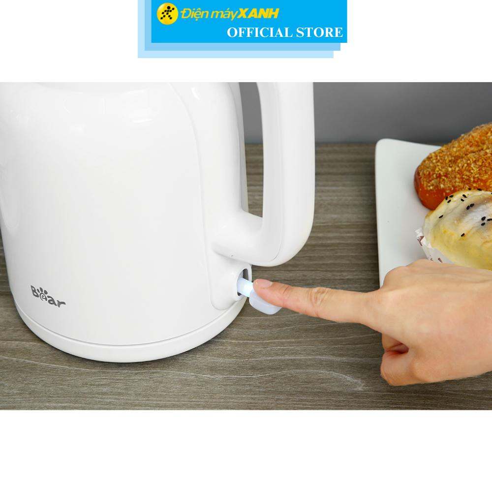 Bình đun siêu tốc Bear 1.5 lít BEK-E153W2 - Hàng Chính Hãng