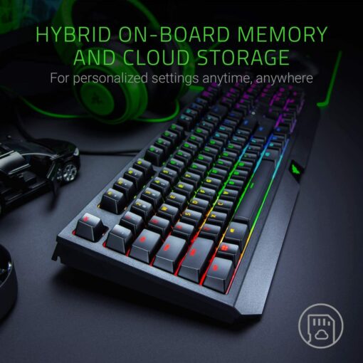 Bàn phím cơ Razer Blackwidow Green Switch 2019 - Hàng Chính Hãng