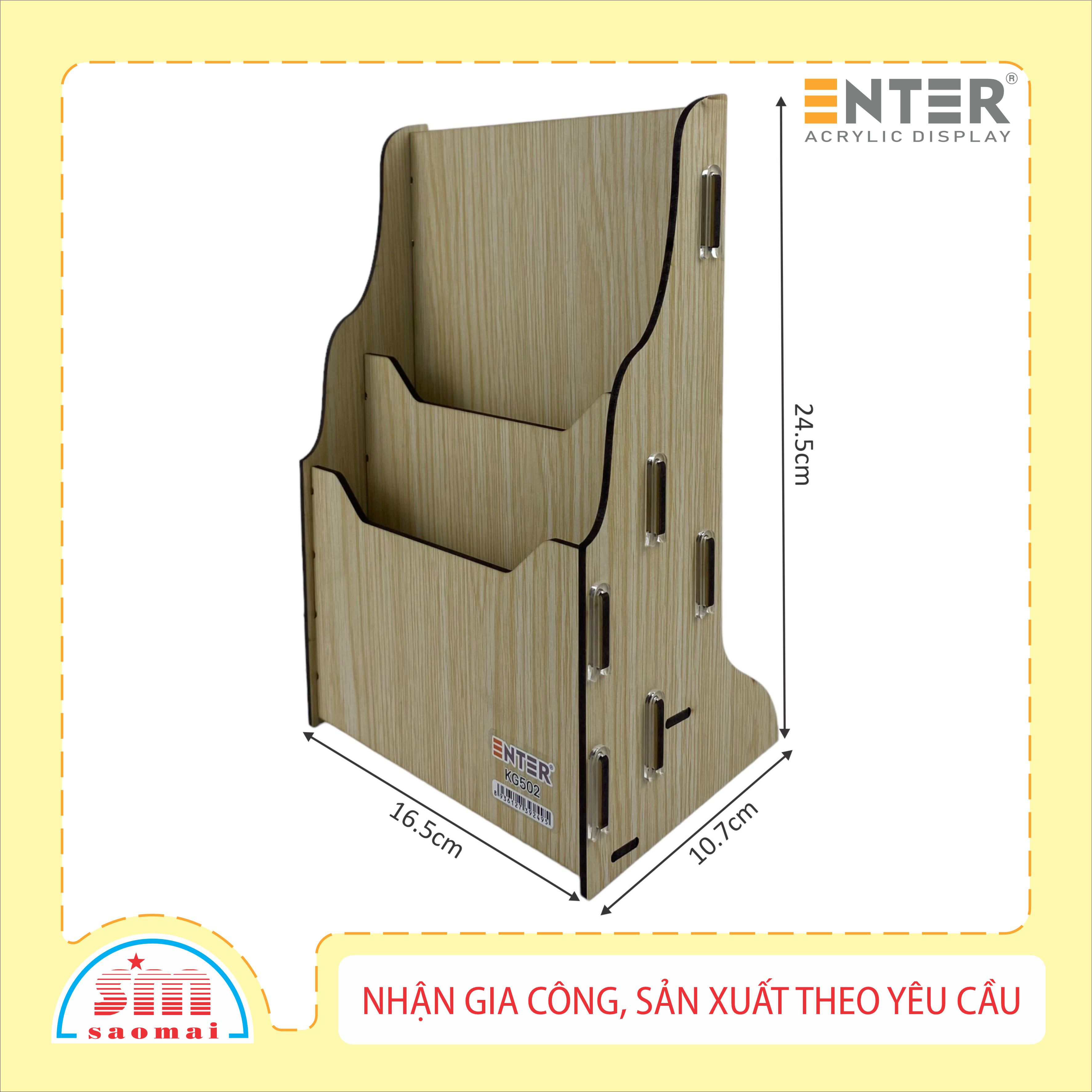 Kệ gỗ 2 ngăn Enter KG502 A5 lắp ráp