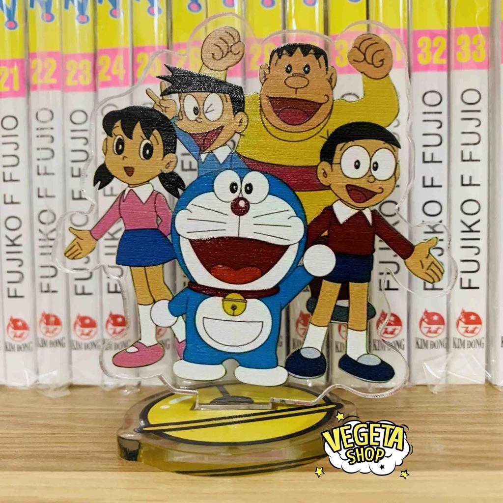 Mô Hình Tượng Standee Acrylic Mica 2 mặt - Doremon Doraemon Nobita Shizuka Xuka Chaien Jaian Suneo Xeko - 8~10cm