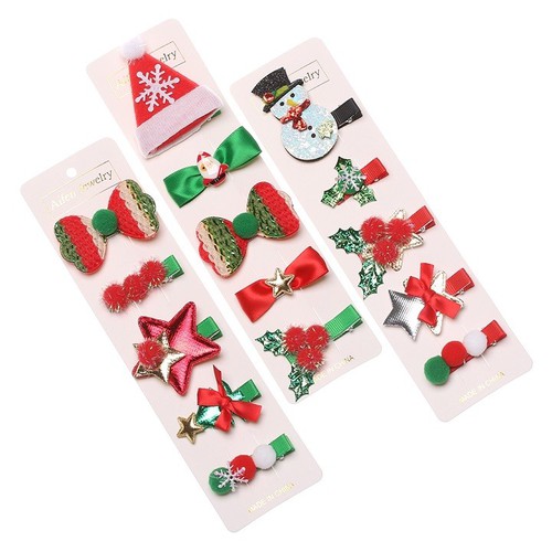 SET 5 KẸP TÓC NOEL ĐÁNG YÊU CHO BÉ - GIAO MẪU NGẪU NHIÊN