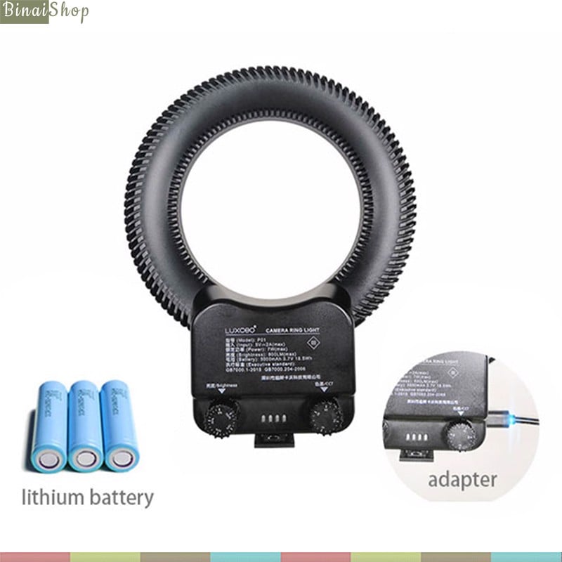 LUXCEO P01 Ring Light - Đèn Led Dạng Vòng Hỗ Trợ Quay Phim Chụp Hình Làm Youtube, Tik Tok, Review, Studio- Hàng chính hãng